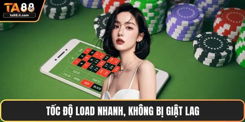 Tốc độ load nhanh, không bị giật lag